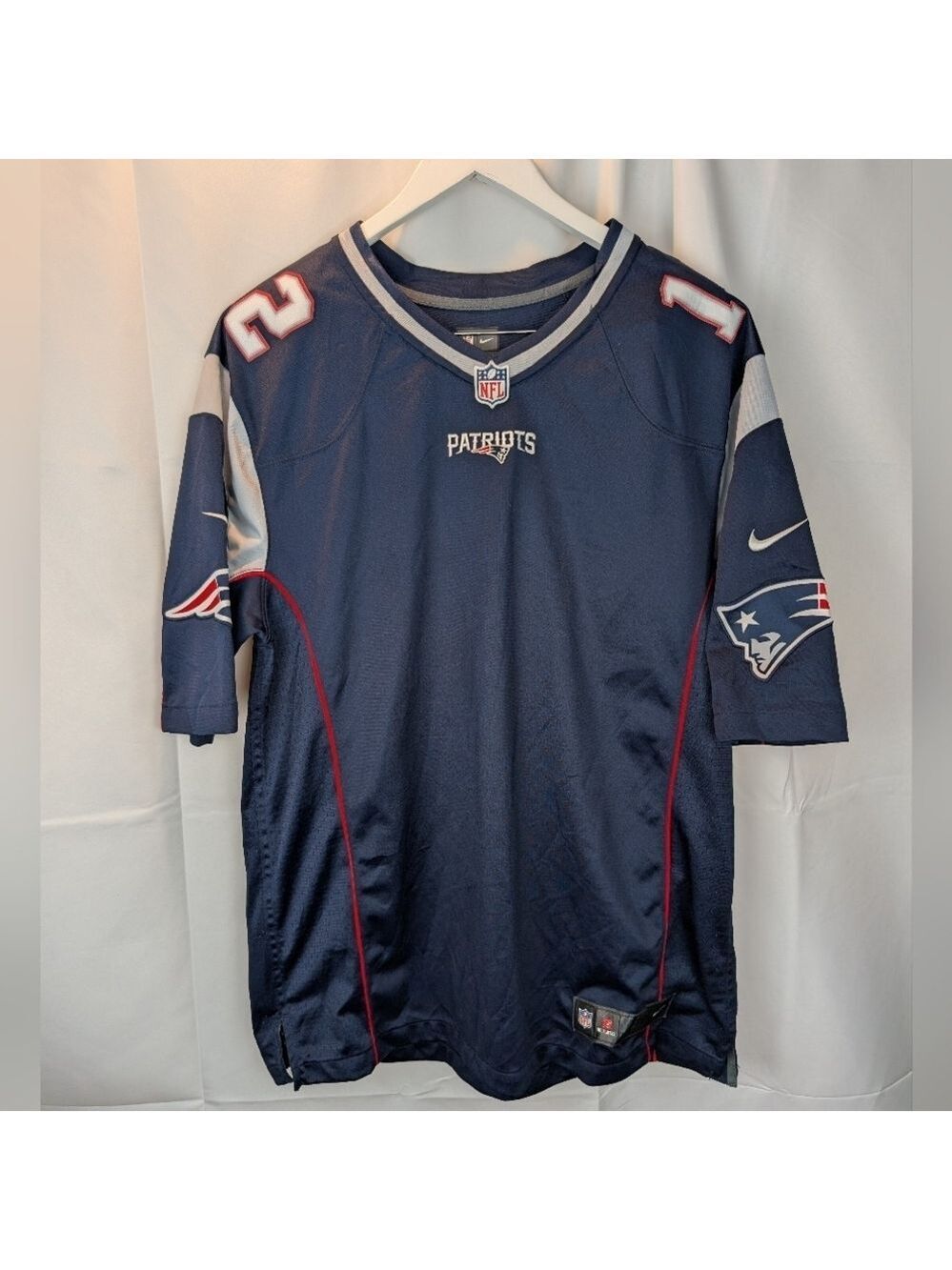 Nike NFL On Field Patriots Tom Brady #12 Football Jersey Size XL In EUC
